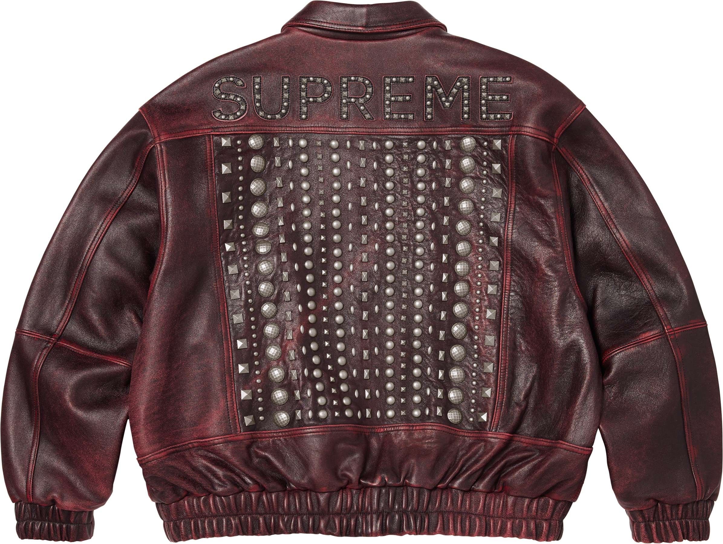 Multi Studded Leather Jacket view 3